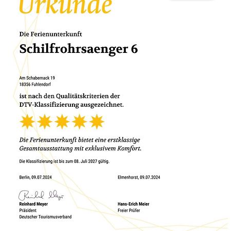Ferienhaus Schilfrohrsaenger 6 Fuhlendorf  Zewnętrze zdjęcie